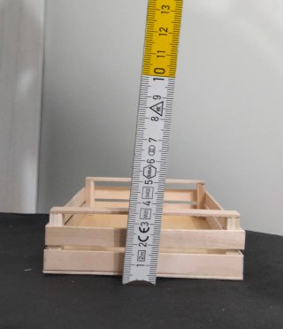 Cassetta contenitore in legno naturale handmade