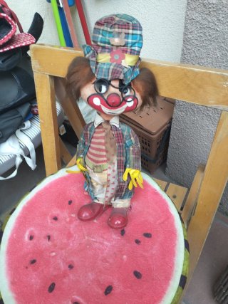 Muñeco payaso vintage