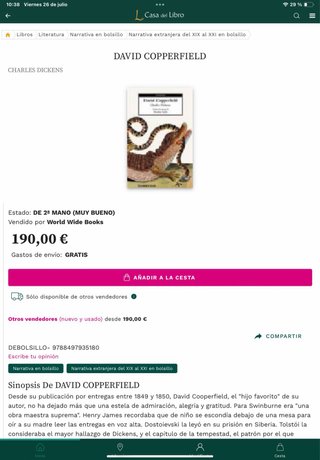 Libro David Copperfield