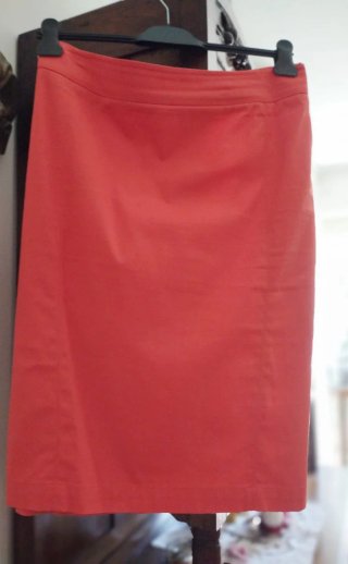 Gonna rossa cotone 100% Persona Made in Italy