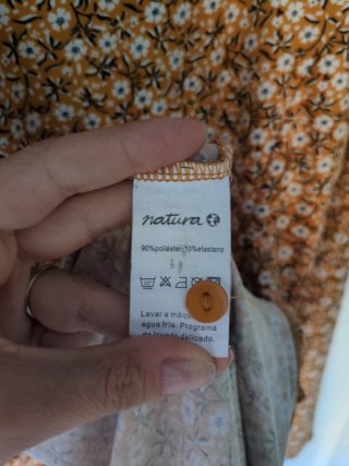 Vestido Natura estampado floral talla XS