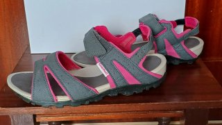 Sandalias Quechua 37 Gris/Fucsia