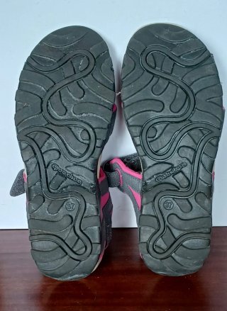 Sandalias Quechua 37 Gris/Fucsia