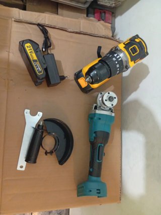 Taladro y radial a batería 21V