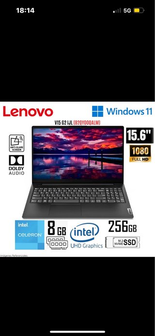 Lenovo PC Portatile Grigio/Nero