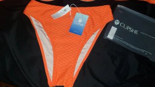Conjunto Bikini Naranja Cupshe Nuevo