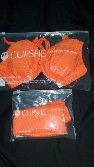 Conjunto Bikini Naranja Cupshe Nuevo