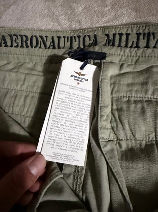 Pantaloni cargo Aeronautica Militare verde
