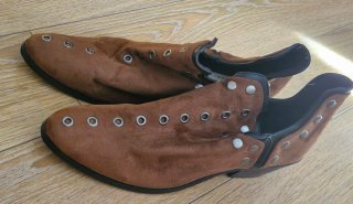 Botines cowboy tachuelas marrones T41