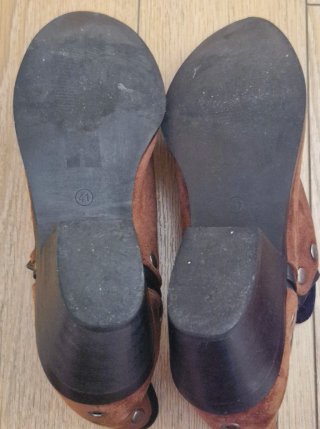 Botines cowboy tachuelas marrones T41