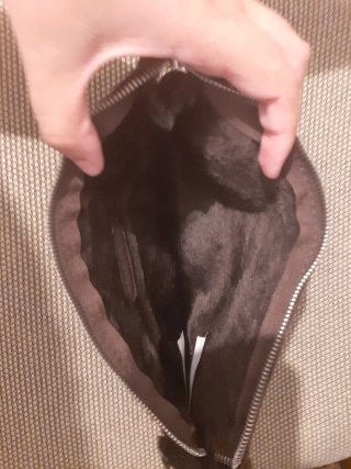Bolso de mano marrón