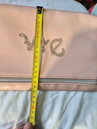 Neceser Dior Rosa con Detalles Plateados