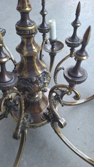 Lámpara chandelier estilo francés vintage