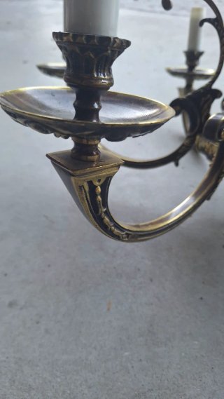 Lámpara chandelier estilo francés vintage