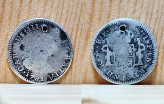 1781 México 1/2 Real Plata
