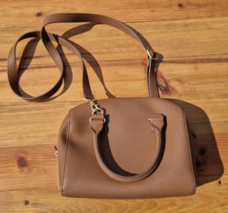 Borsa in similpelle marrone
