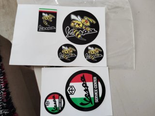 Pegatinas Vespa - Abeja y Bandera Italiana