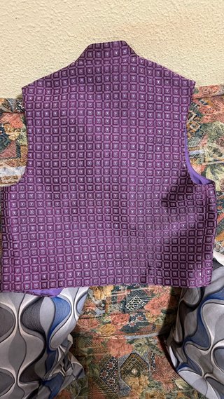Chaleco fallero llorca morado talla 16