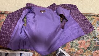 Chaleco fallero llorca morado talla 16