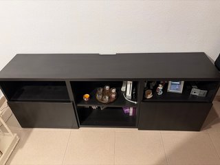Mueble de salón negro