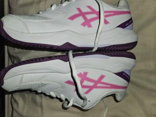 Deportivas Asics Blancas y Fucsia 37,5