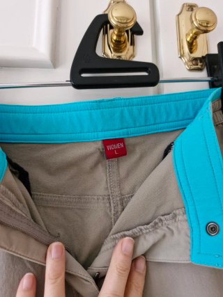 Pantaloni da escursionismo Trango beige/blu