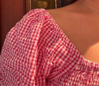 Vestido rosa cuadros talla 36