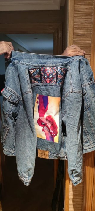 Chaqueta vaquera custom Spiderman