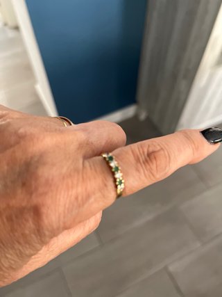 Sortija Oro 18 Kl Esmeraldas y Diamantes