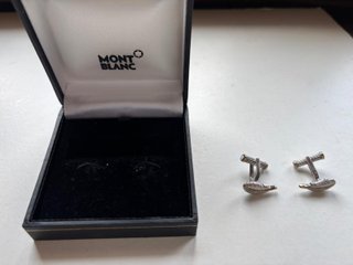 Gemelos Montblanc Plata y Caja Negra Dorada