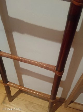 Escalera bambú y rafia decorativa oferta sólo hoy