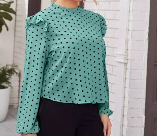 Blusa con Lunares Negros