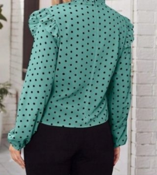 Blusa con Lunares Negros