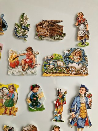 Lote cromos troquelados brillantina
