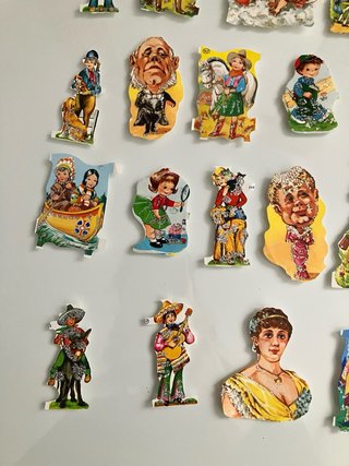 Lote cromos troquelados brillantina