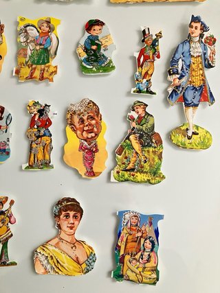 Lote cromos troquelados brillantina