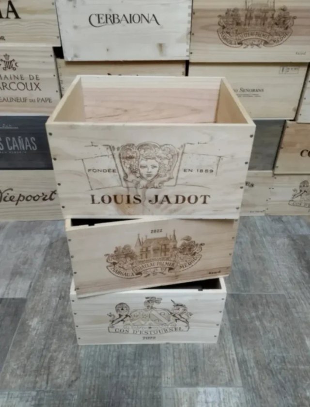 3 Cajas de madera decoración Francia