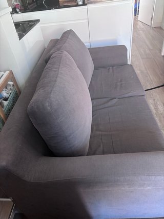 Divano a 2 posti grigio topo, vendita urgente