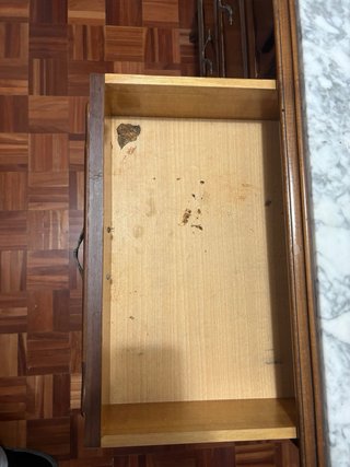 Cómoda antigua mármol y madera 100%