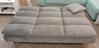Sofá Cama Confort, Gris Oscuro, Cómodo. ¡Oferta!
