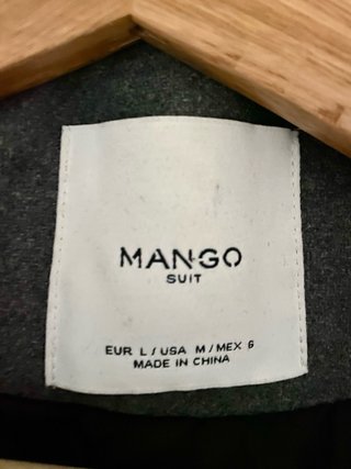 Parka Mango Gris con Capucha y Pelo