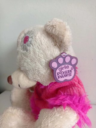 Juguete osita de peluche marca Posh Paws de 27 cm