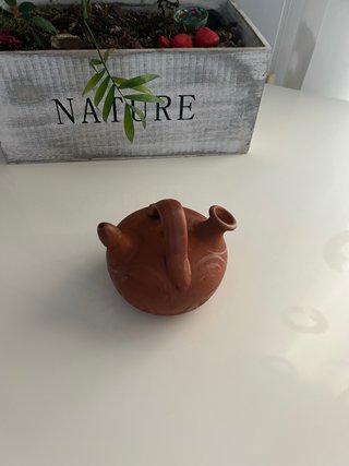 Botijo de Barro Cocido, Artesano Pequeño.