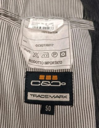 Giacca uomo C&Co Trademark cotone taglia 50 casual