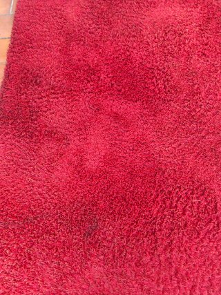 Alfombra pelo largo roja