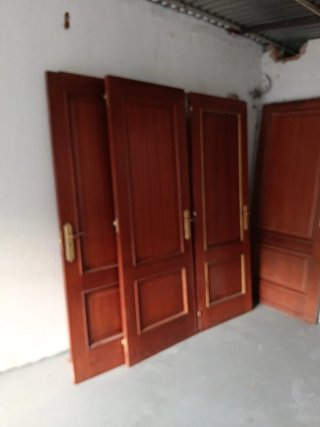 Hojas de puerta madera maciza 7 en total