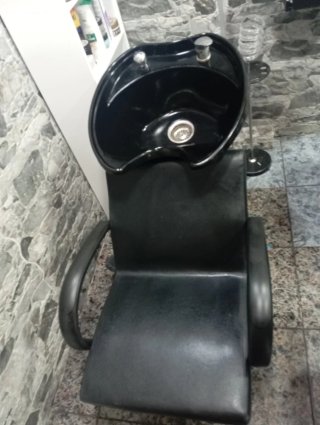 Lavabo de peluquería negro