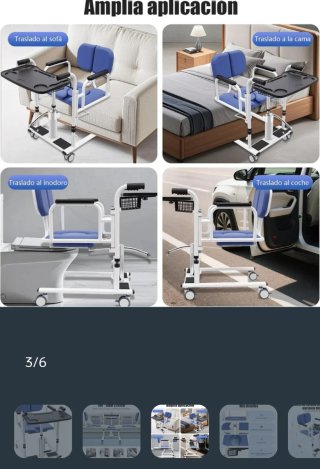 Silla transferencia con WC uso ducha