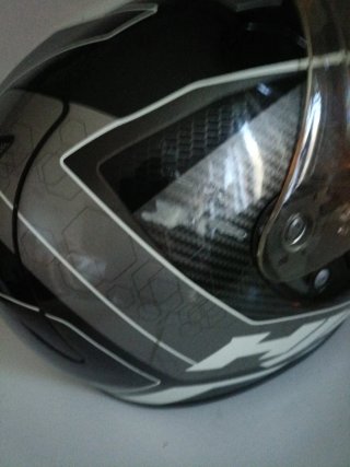 Casco HJC Integral Negro y Blanco