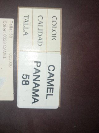 Sombrero Panamá camel